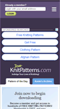 Mobile Screenshot of free-knitpatterns.com